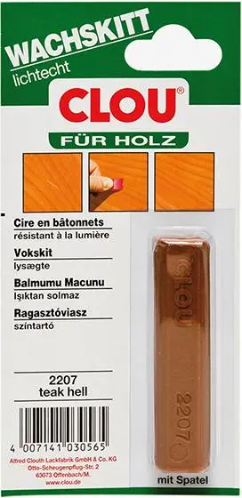 Wachskitt Nr. 2207 teak hell Neuheit