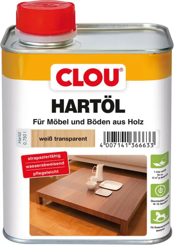 Preis Gesenkt Hartöl Nr. 3 weiß transparent 750ml