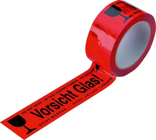 Angebot Klebeband PVC 50mmx66m -Vorsicht Glas- 4-sprachig
