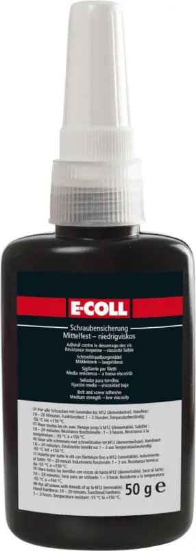 Schnäppchen E-COLL Schraubensicherung 50g mittelf-niedrigviskos