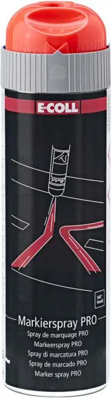 E-COLL PRO Markierspray 500ml rot Highlight