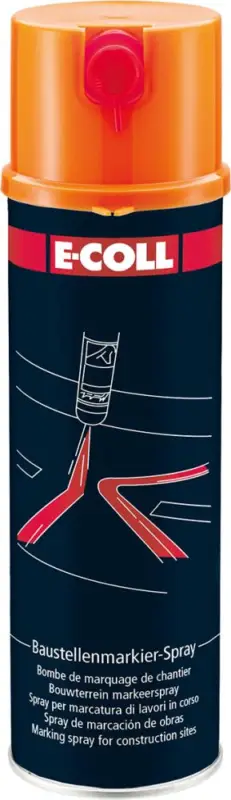Aktuell E-COLL Baustellenmarkierspray 500ml orange