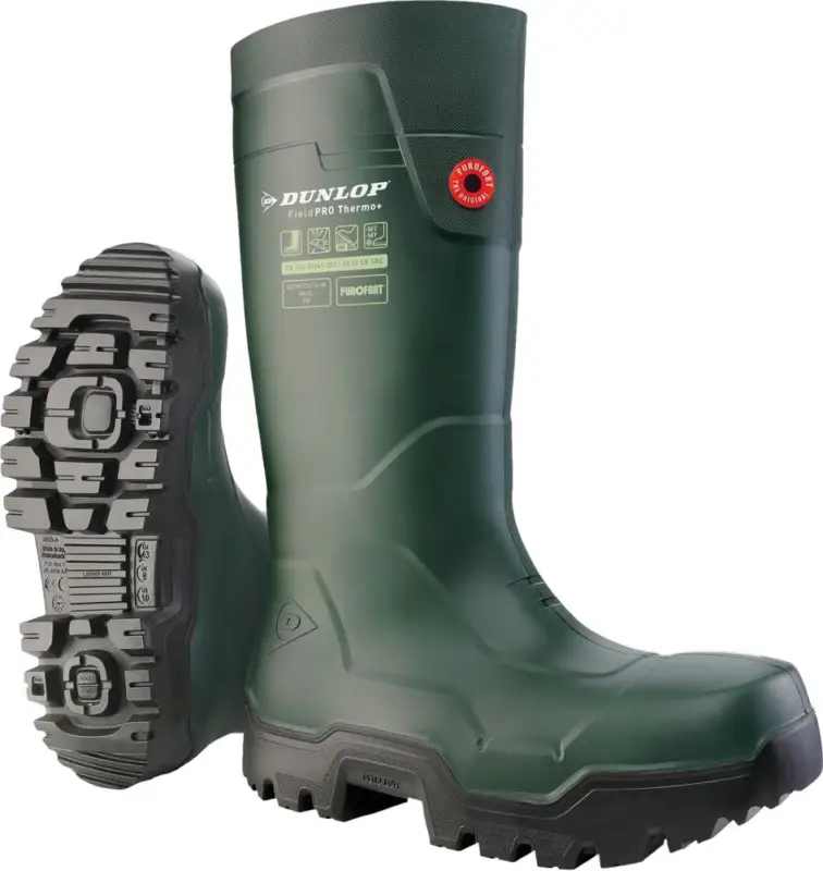 Jetzt Bestellen DUNLOP FieldPro Thermo + Green, CI CR SR F0 LG, S5L, Gr.42 Purofort