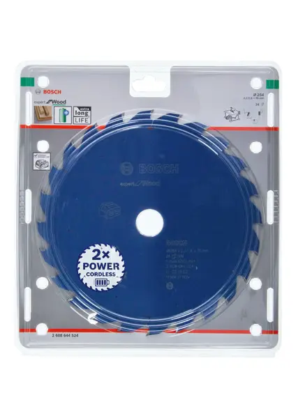 BOSCH Kreissägeblatt für Akkusägen Expert for Wood, 254 x 2,1/1,6 x 30, 24 Zähne Meistverkauft
