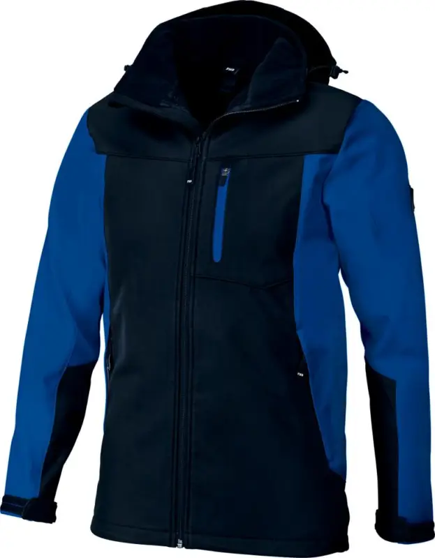 Top-Seller FHB Softshell-Jacke JANNIK royalblau-schwarz L