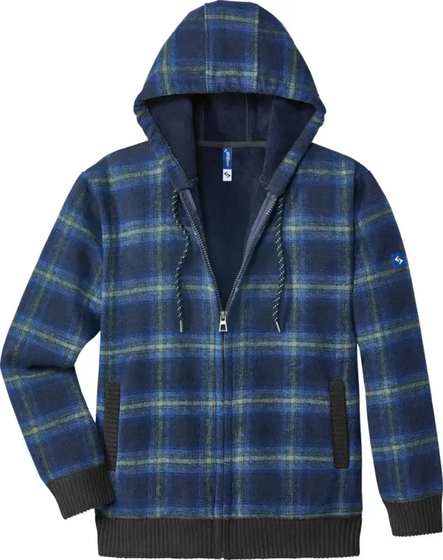 Thermojacke Curris blau/grau-kariert Gr.2XL Markenprodukt