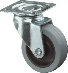 BS ROLLEN Lenkrolle 80mm,A200 Platte,Gummirad,GL A200.A80.080 Neu