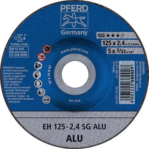 PFERD Trennscheibe gekröpft fürAluminium A30NSG 125x2,4mm Must-Have