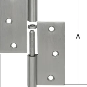 Zertifiziert Türscharnier 90X90 mm lks. RF