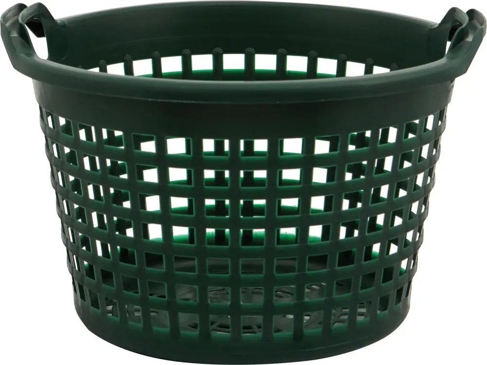 Gartenkorb 15 kg, grün, rund Schnäppchen