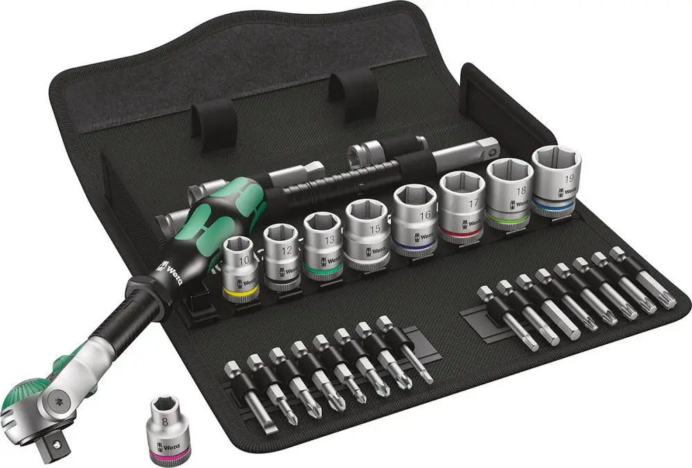 Neu Im Sortiment WERA Steckschlüssel-Garnitur 3/8" ZYKLOP speed 29-teilig