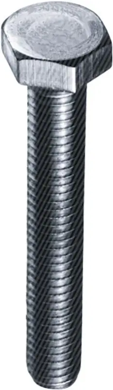 E-NORMPRO DIN 933 8.8 galZn M8x80 HP Neu