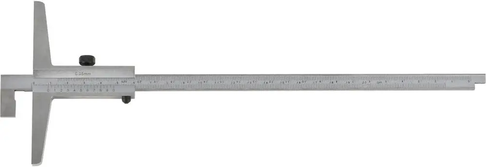 FORTIS Tiefenmessschieber mit abgesetzter Messstange 200mm 1/50 Rabatt