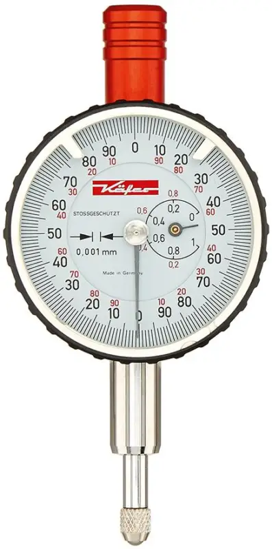 Echt KÄFER Feinmessuhr KM 1000/5 S D40mm stoßgeschützt
