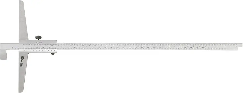 FORTIS Tiefenmessschieber mit abgesetzter Messstange 300mm 1/50 Rabatt
