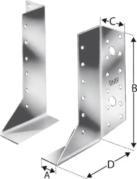 Zertifiziert SST Balkenschuh 2-teilig SDE380/30