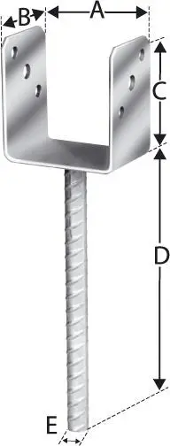 SST Pfostenhalter PPU90/60G SIMPSON Strong-Tie Nur Für Kurze Zeit