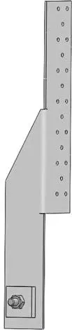 Meistverkauft ZugankerHT2 Zuglasche re.425x73x60/60x3,0mm