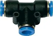 Heißes Angebot RIEGLER T-Steckverbindung Blaue Serie, reduzierend,Schlauch-Ø 2x6mm/ 1x4mm