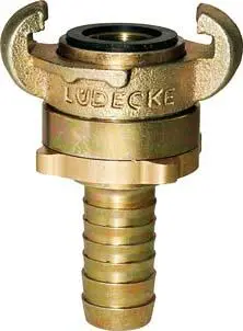 LÜDECKE MODY-Schlauchkupplung DIN 3238, Temperg. Tülle 13mm, 1/2 Meistverkauft