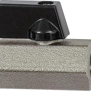 RIEGLER Mini-Kugelhahn valve lineFlügelgriff, IG/IG G 3/8", PN 10, Messing Finale Aktion