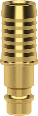 Must-Have LÜDECKE Stecktülle für Kupplung NW 7,2mm, Messing, Serie ES, Tülle 9