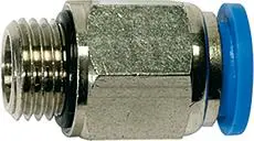 RIEGLER Gerade SteckverschraubungBlaue Serie, G1/8 a., Schlauch-Ø 10 Angebot