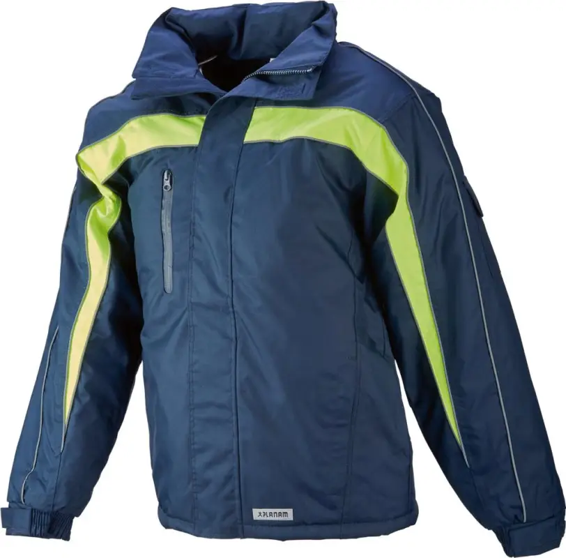 PLANAM Winterjacke Cosmic, marine/gelb, Gr. S Neue Ware