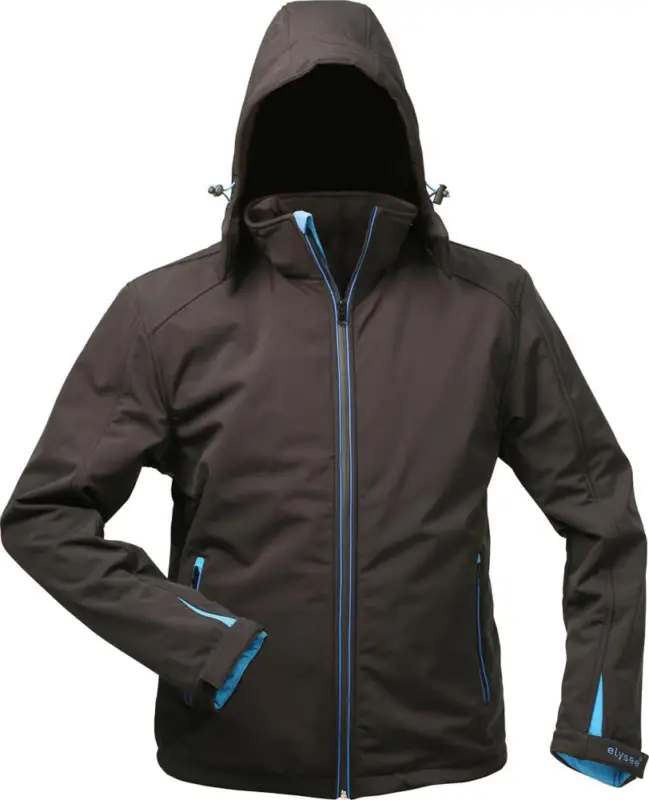 Kracherpreis ELYSEE Jacke,Softshell m. KapuzeGr. 2XL, schwarz