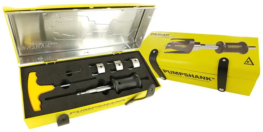 Jetzt Kaufen Pumpshank mit 3 Adapter und Vorbohrer
