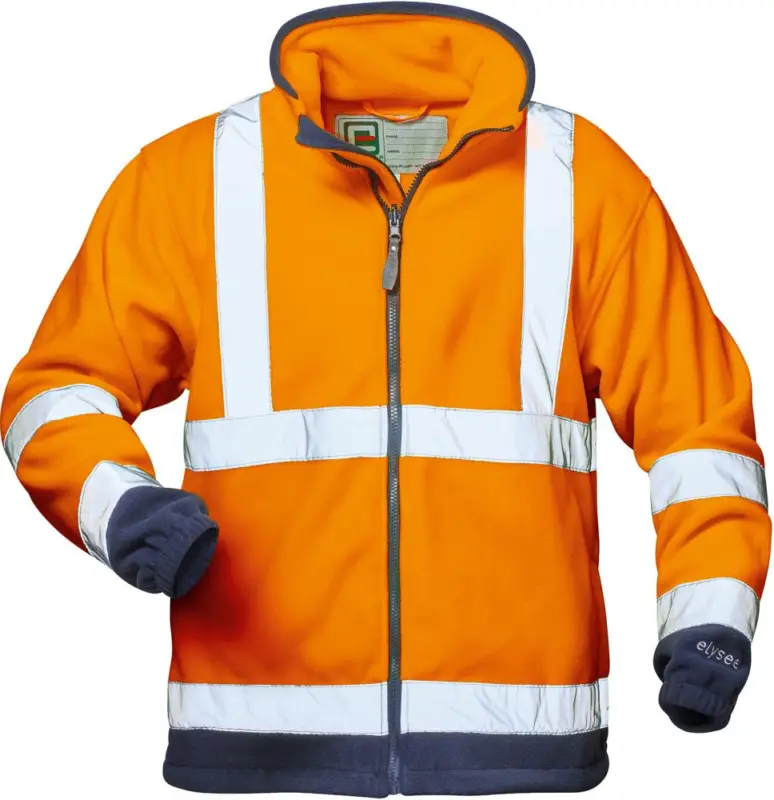 ELYSEE Warn-Fleecejacke BenediktGr. L, orange/marine Finale Aktion