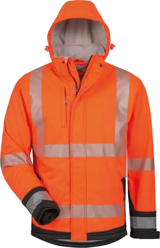 ELYSEE Warnjacke Lukas,SoftshellGr. S, orange/schwarz Knallerangebot