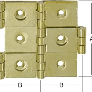 Saisonangebot Paraventscharnier 20694 50x25 mm
