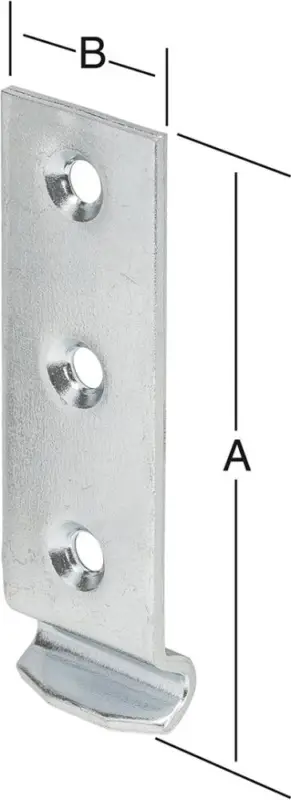 VORMANN Schliesshaken gekröpft 46x18 mm Edelstahl Meistverkauft
