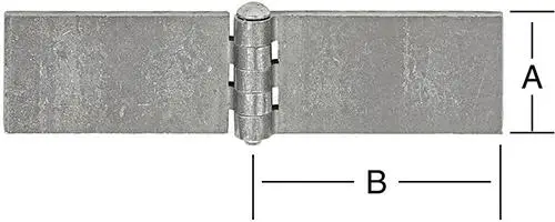 VORMANN Wagentürscharn.60x60mm ungeb.Eisen Knallerangebot