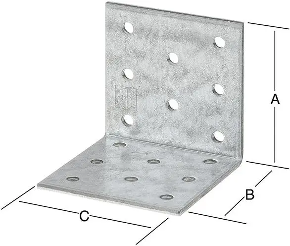 Echt VORMANN Lochpl.winkel 60x60x80mm send.vz., m. CE