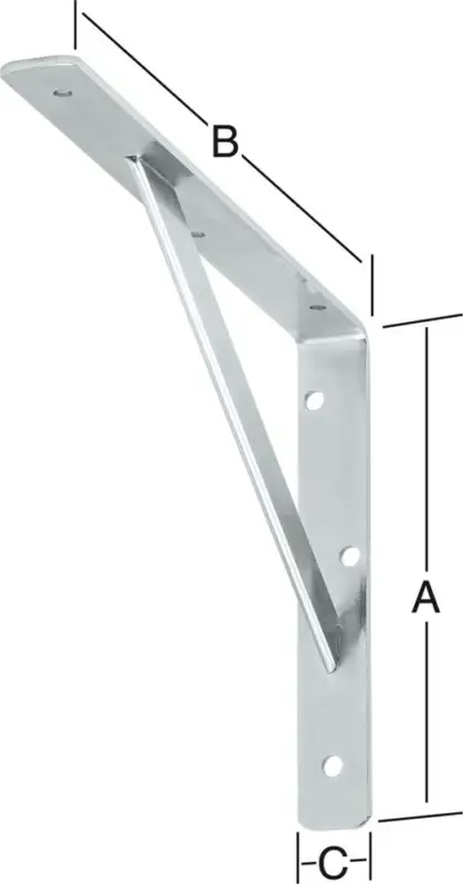 Kracherpreis VORMANN Stegkonsole verz. 300 x 200 mm Nr. 159300Z