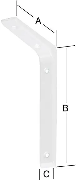 VORMANN Alu-Konsolstütze 200X250 mm weiß Nur Heute