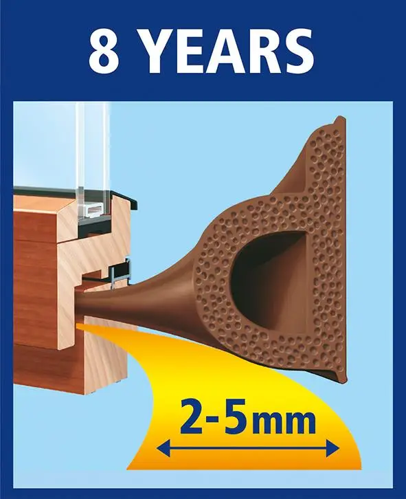 Letzte Chance P-Profil-Dichtung braun 10m:9mm tesa 5395