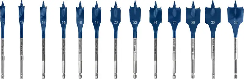 BOSCH EXPERT Self Cut Speed Flachfräsbohrer-Set, 10-32 mm, 13-tlg. Expressversand