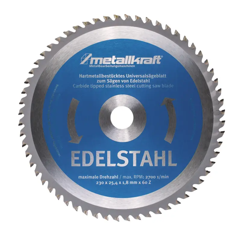 Saisonangebot Metallkraft Sägeblatt für Edelstahl Ø 230 x 1,8 x 25,4 mm