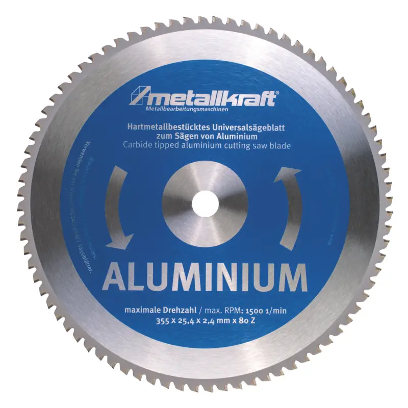 Metallkraft Sägeblatt für Aluminium Ø 355 x 2,4 x 25,4 mm Schnäppchen