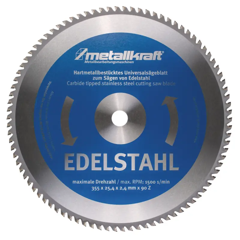 Metallkraft Sägeblatt für Edelstahl Ø 355 x 2,4 x 25,4 mm Preisreduziert
