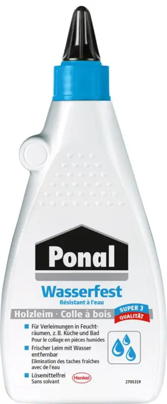 Direkt Vom Hersteller HENKEL Ponal Wasserfest Super 3 Holzleim 550g Flasche (F)Weißleim