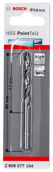Online Kaufen BOSCH Metallspiralbohrer HSS PointTeQ, DIN 338, 4,8 mm, 1er-Pack