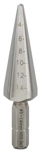 Meistverkauft BOSCH Blechschälbohrer HSS, Sechskantschaft, 3 - 14 mm, 60 mm, 1/4-Zoll