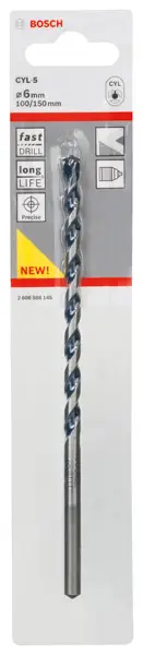 Sonderangebot BOSCH Betonbohrer CYL-5, Blue Granite, 6 x 100 x 150 mm
