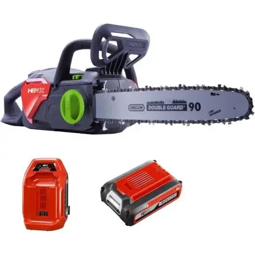 Expressversand Akkukettensägen-Set 40 V (5,0 Ah Li-Ion-Akku + Schnellladegerät)