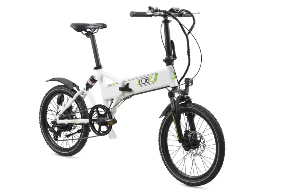 Preis Gesenkt Alu E-Bike Faltrad 20 Zoll, Rahmenhöhe 37 cm, 7-Gang Kettenschaltung, grau „City III“