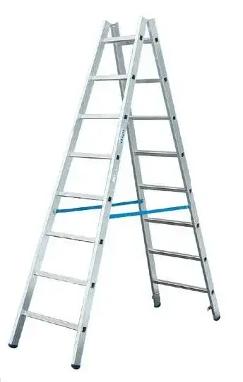 Alu Sprossen Doppelleiter 2 x 7 Sprossen Leiter Schnäppchen